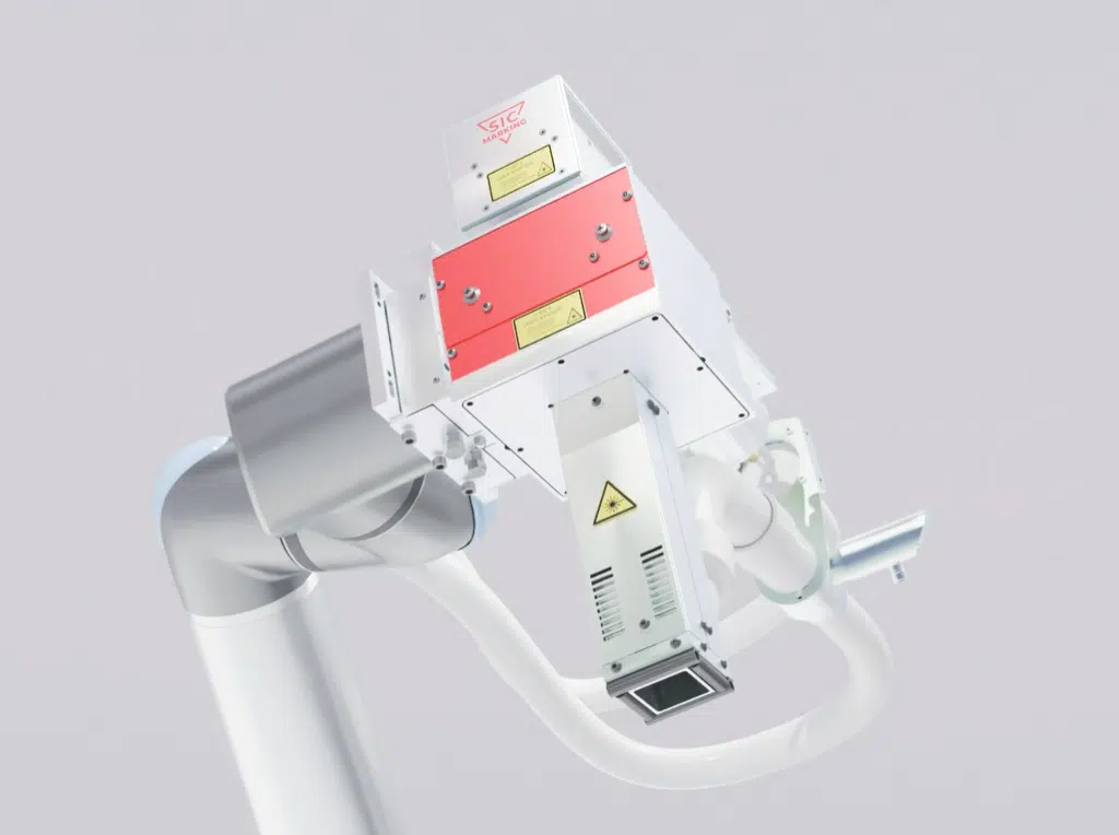 Robot laser marking