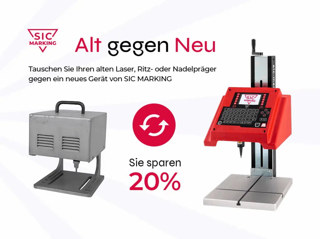 Altes Markiergerät gegen neues eintauschen, 20% Rabatt