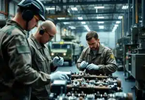 Gravur von Teilen für die Rüstungsindustrie