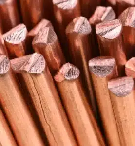 Markierung eines Datamatrix-Codes auf einem Kupferteil